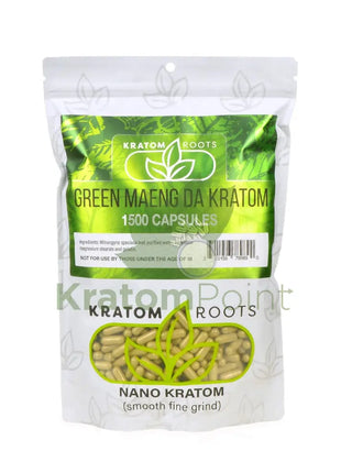 Kratom Roots Nano Green Maeng Da 1500 Capsules