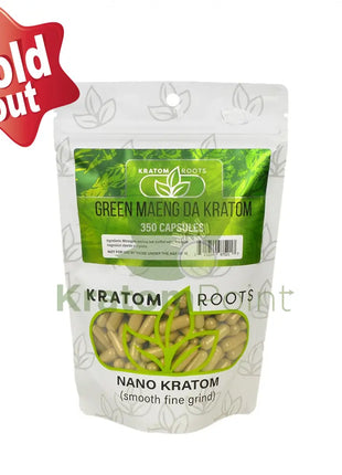 Kratom Roots Nano Green Maeng Da 350 Capsules
