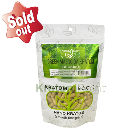 Kratom Roots Nano Green Maeng Da 350 Capsules