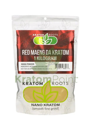 Kratom Roots Nano Red Maeng Da 1000 Grams (1Kg)