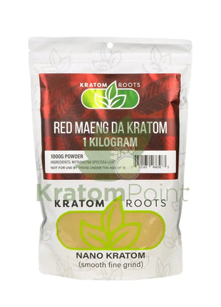 Kratom Roots Nano Red Maeng Da 1000 Grams (1Kg)