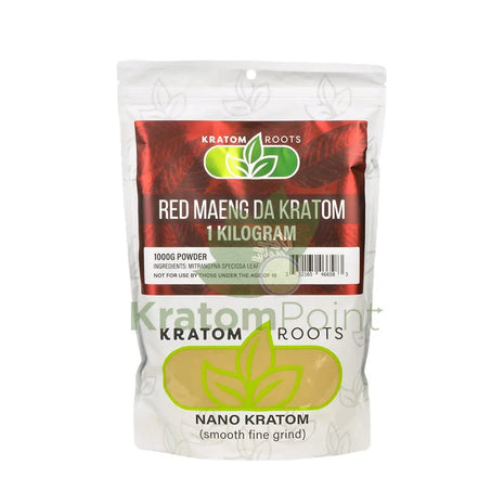 Kratom Roots Nano Red Maeng Da 1000 Grams (1Kg)