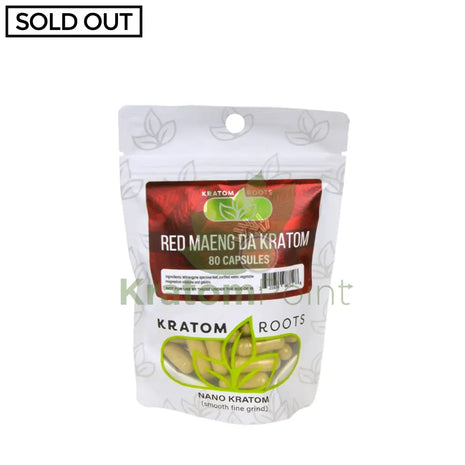 Kratom Roots Nano Red Maeng Da 80 Capsules