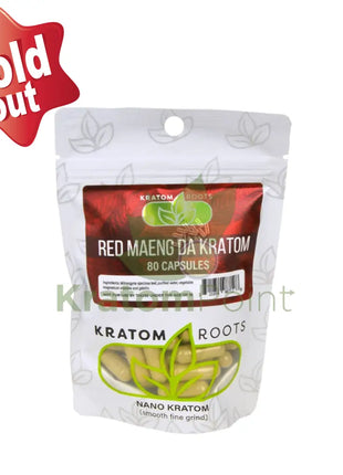 Kratom Roots Nano Red Maeng Da 80 Capsules