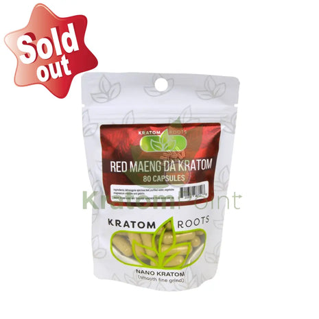 Kratom Roots Nano Red Maeng Da 80 Capsules