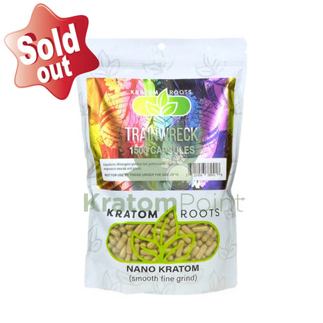 Kratom Roots Nano Trainwreck 1500 Capsules