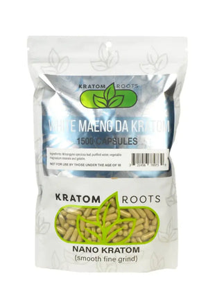 Kratom Roots Nano White Maeng Da 1500 Capsules