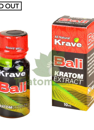 Krave Bali Kratom Extract, 10ml, 1 bottle
