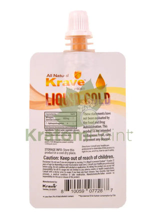 Krave Botanicals Liquid Gold Bali Kratom Pouches 20g