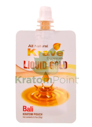 Krave Botanicals Liquid Gold Bali Kratom Pouches 20g