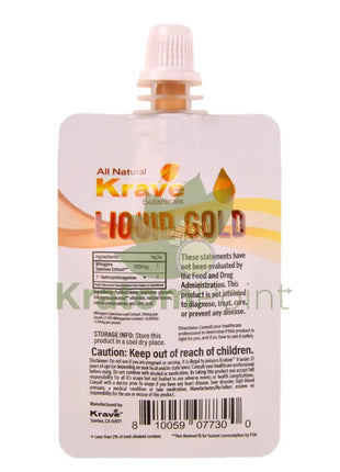 Krave Botanicals Liquid Gold Maeng Da Kratom Pouches 20g