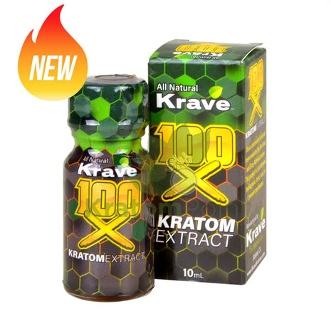 Krave Kratom 100X Extract 10Ml 1 Bottle
