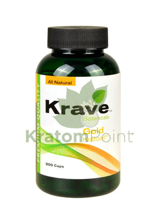 Krave Kratom Gold Capsules, 300 count