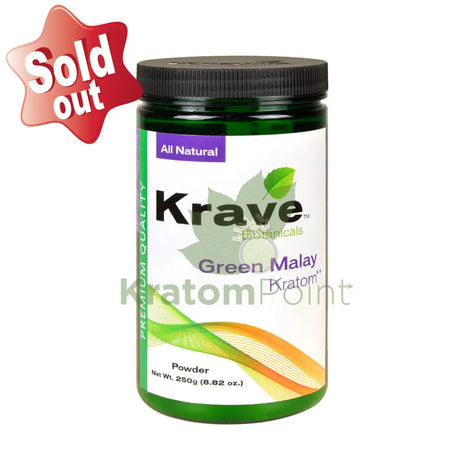 Krave Kratom Green Malay powder, 250 grams