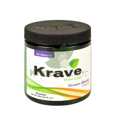 Krave Kratom Green Malay powder, 60 grams
