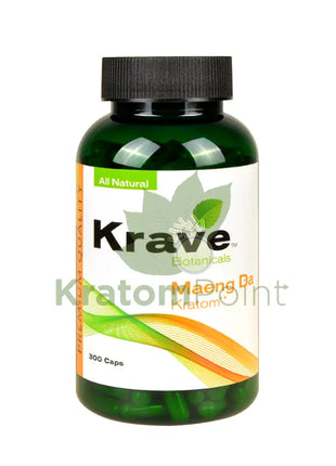 Krave Kratom Maeng Da Capsules, 300 count