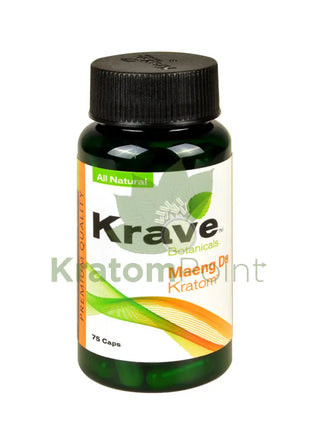Krave Kratom Maeng Da Capsules, 75 count