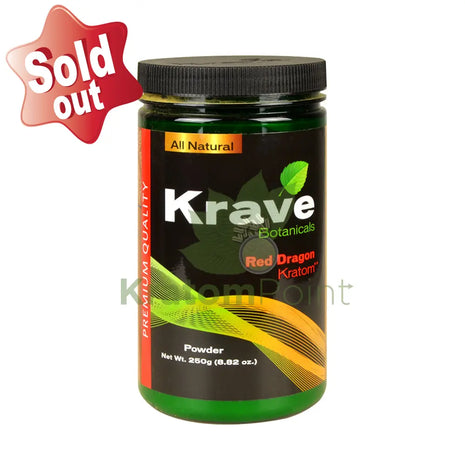 Krave Kratom Red Dragon powder, 250 grams