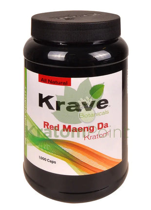 Krave Kratom Red Maeng Da Capsules 1000 count