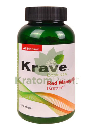 Krave Kratom Red Maeng Da Capsules 300 count