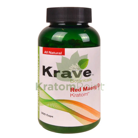 Krave Kratom Red Maeng Da Capsules 300 count