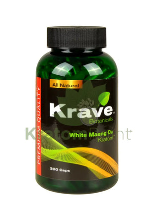 Krave Kratom White Maeng Da Capsules, 300 count