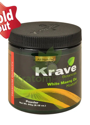 Krave Kratom White Maeng Da powder, 60 grams