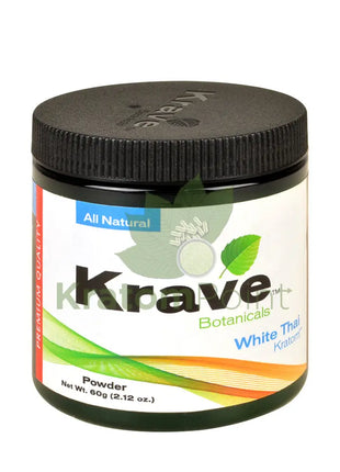 Krave Kratom White Thai powder, 60 grams
