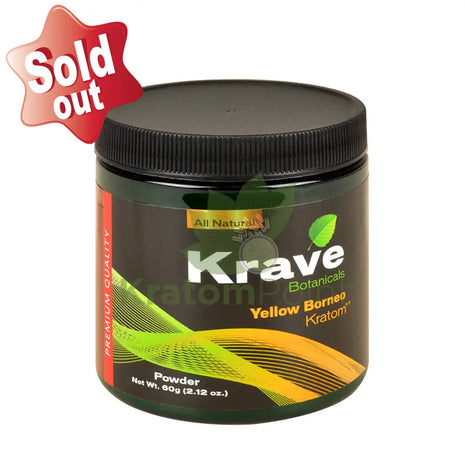 Krave Kratom Yellow Borneo powder, 60 grams