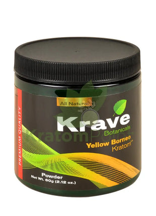 Krave Kratom Yellow Borneo powder, 60 grams