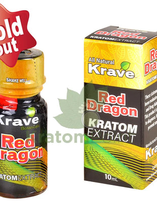 Krave Red Dragon Kratom Extract, 10ml, 1 bottle