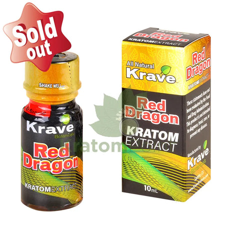 Krave Red Dragon Kratom Extract, 10ml, 1 bottle