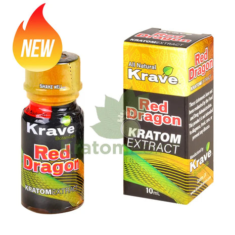 Krave Red Dragon Kratom Extract, 10ml, 1 bottle