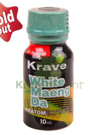 Krave White Maeng Da Kratom Extract 10ml 1 bottle