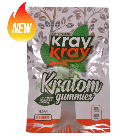 Kray Kray Vegan Kratom Gummies 40mg 10ct