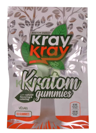 Kray Kray Vegan Kratom Gummies 40mg 10ct