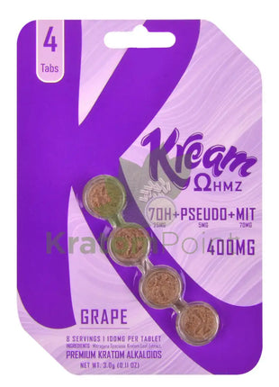 Kream Ohmz Grape 7-OH + Pseudo + MIT Tablets 4 count Hydroxy