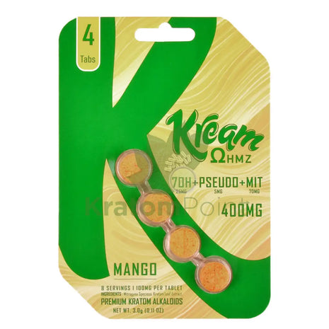 Kream Ohmz Mango 7-OH + Pseudo + MIT Tablets 4 count Hydroxy