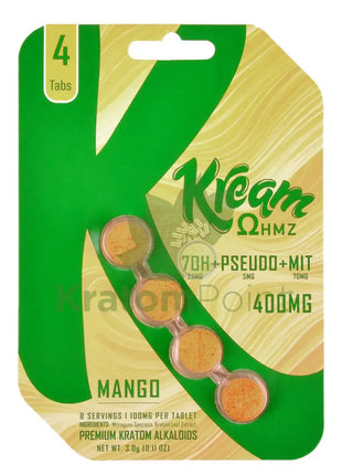 Kream Ohmz Mango 7-OH + Pseudo + MIT Tablets 4 count Hydroxy