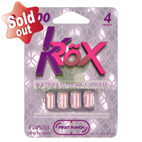 KROX Boutique Euphoric Capsules Fruit Punch 4 Capsules general merchandise
