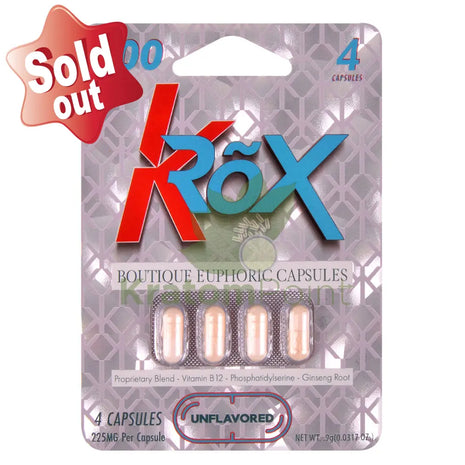 KROX Boutique Euphoric Capsules Unflavored 4 Capsules general merchandise