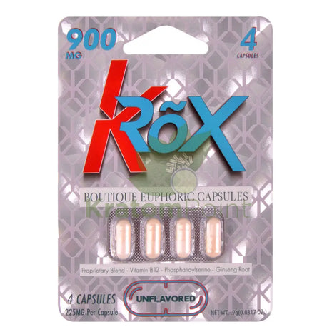 KROX Boutique Euphoric Capsules Unflavored 4 Capsules general merchandise