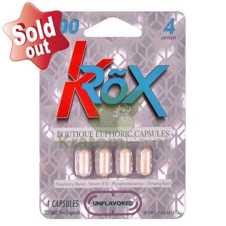 KROX Boutique Euphoric Capsules Unflavored 4 Capsules general merchandise