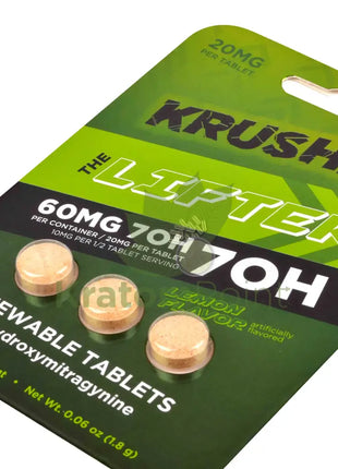 Krushed The Lifter 7OH Lemon Flavor Tablets 3ct Hydroxy