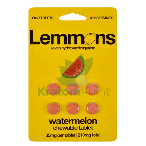 Lemons 7-Hydroxymitragynine Watermelon 6 Count Tablets Hydroxy