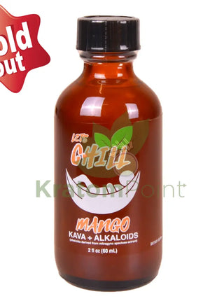 Lets Chill Mango Kava + Alkaloids Shot 60ml Kava & Kratom