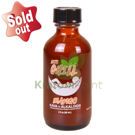 Lets Chill Mango Kava + Alkaloids Shot 60ml Kava & Kratom
