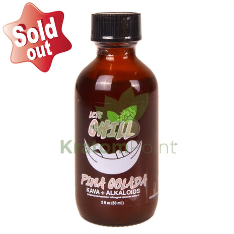 Lets Chill Pina Colada Kava + Alkaloids Shot 60ml Kava & Kratom