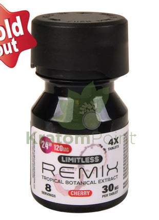 Limitless Remix Tropical Botanical Extract 30mg Cherry 4ct kratom extract