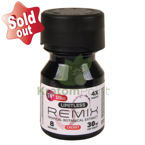 Limitless Remix Tropical Botanical Extract 30mg Cherry 4ct kratom extract